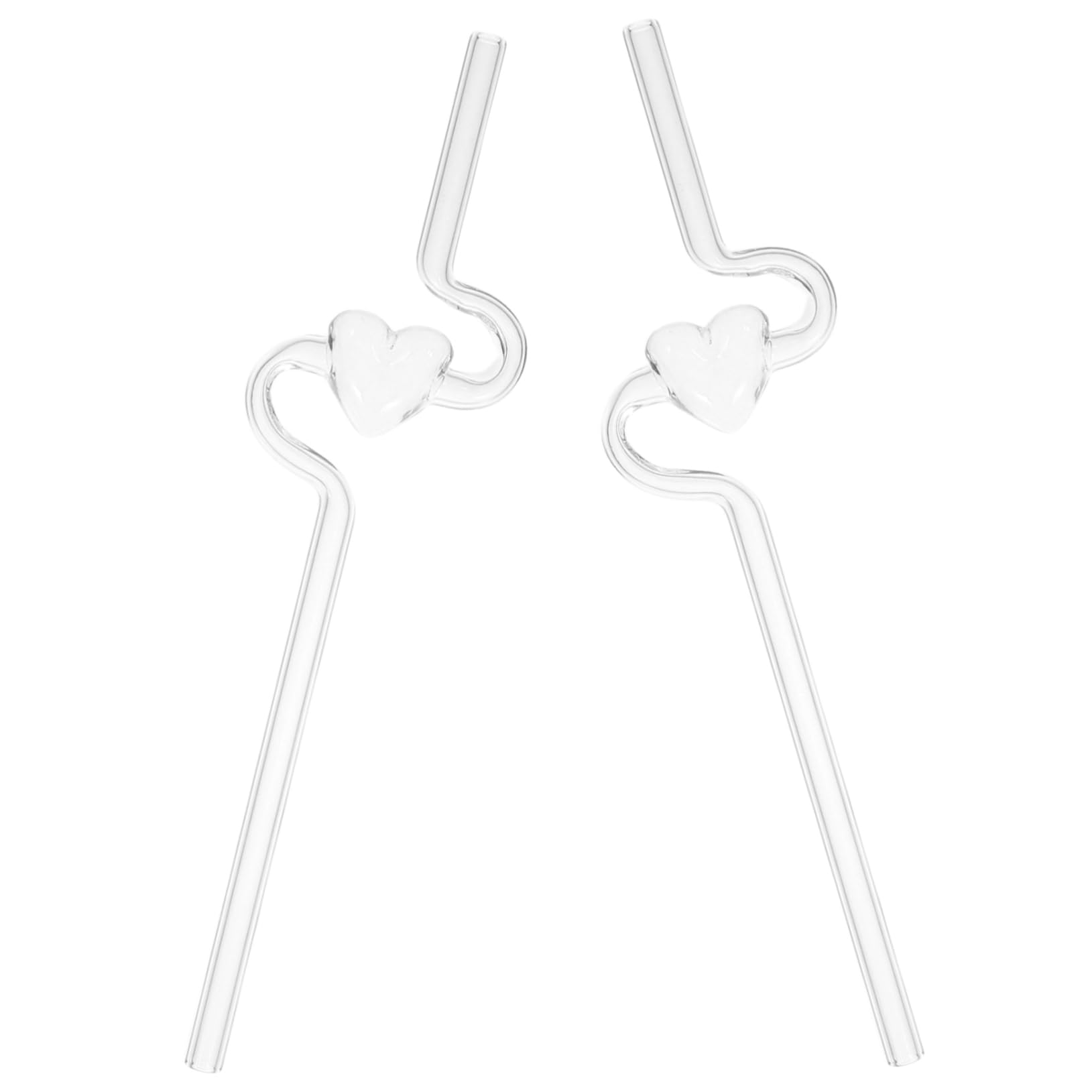 pajitas de vidrio de minkissy de alta transparencia y diseño reutilizable premium