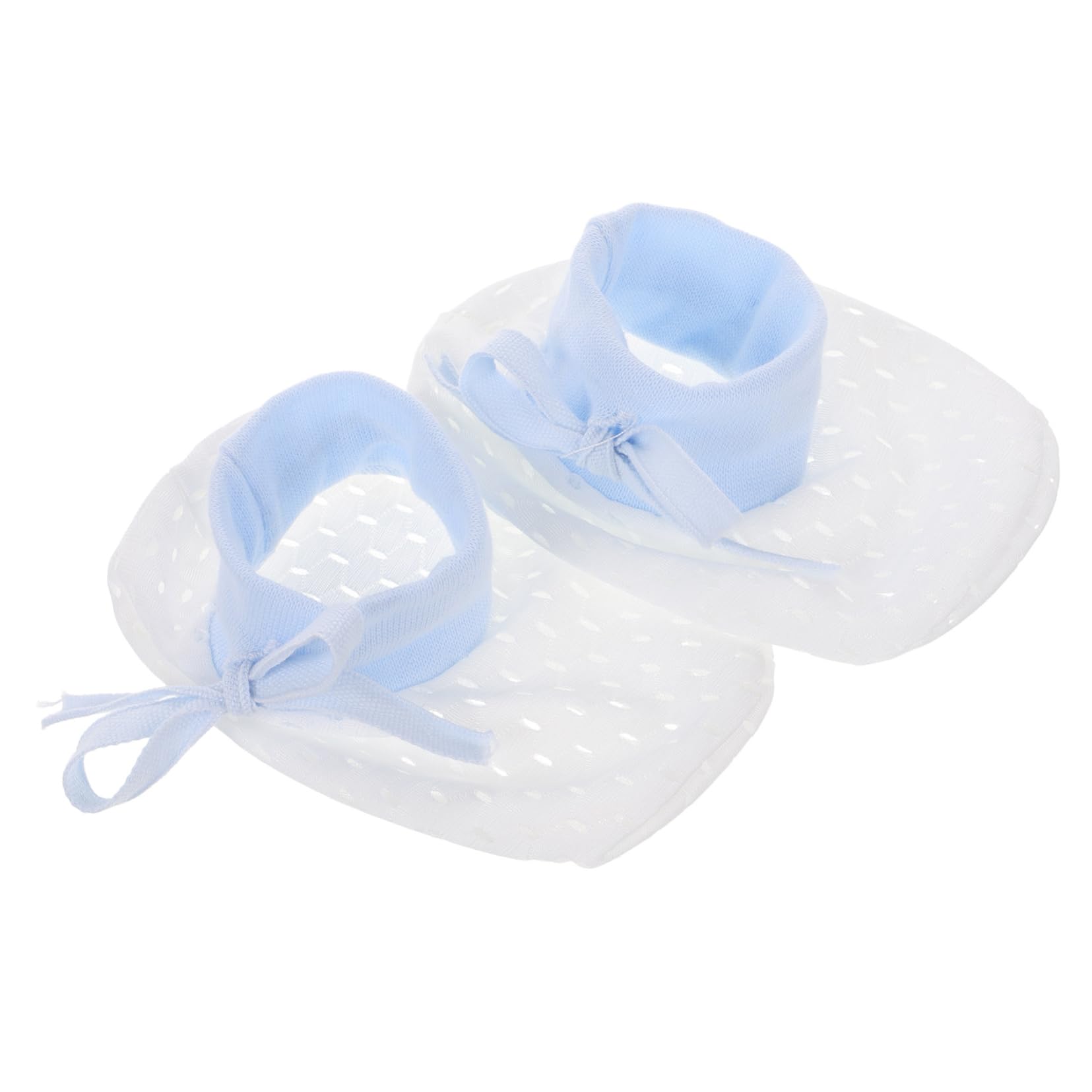 Ipetboom Adjustable Drawstring Newborn Mittens No Scratch Soft Cotton Gloves for Boys Girls Anti-scratch Protection