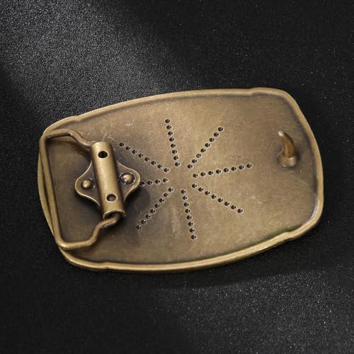 Image of Western Cowboy Vintage Rodeo Cross Prayer Horse Belt Buckle Men