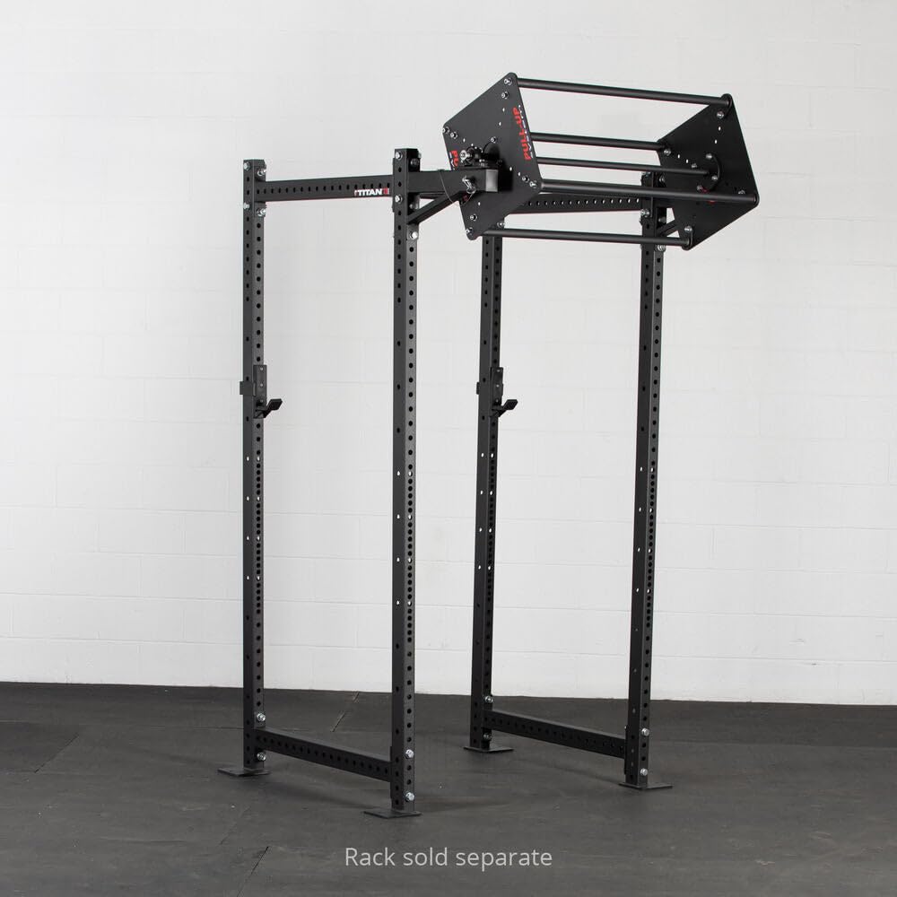 Titan Fitness T-3 and X-3 Series Rack-Mounted Revolving Pull-Up System 1.25