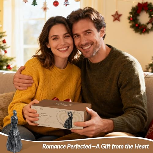 Figura Decorativa de Resina Pareja Amorosa para Hogar miniatura 2