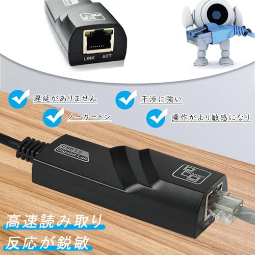 KEAIDUO アダプター イーサネット LAN RJ45 ギガビットイーサネット コネクター KD27400 の商品画像 6