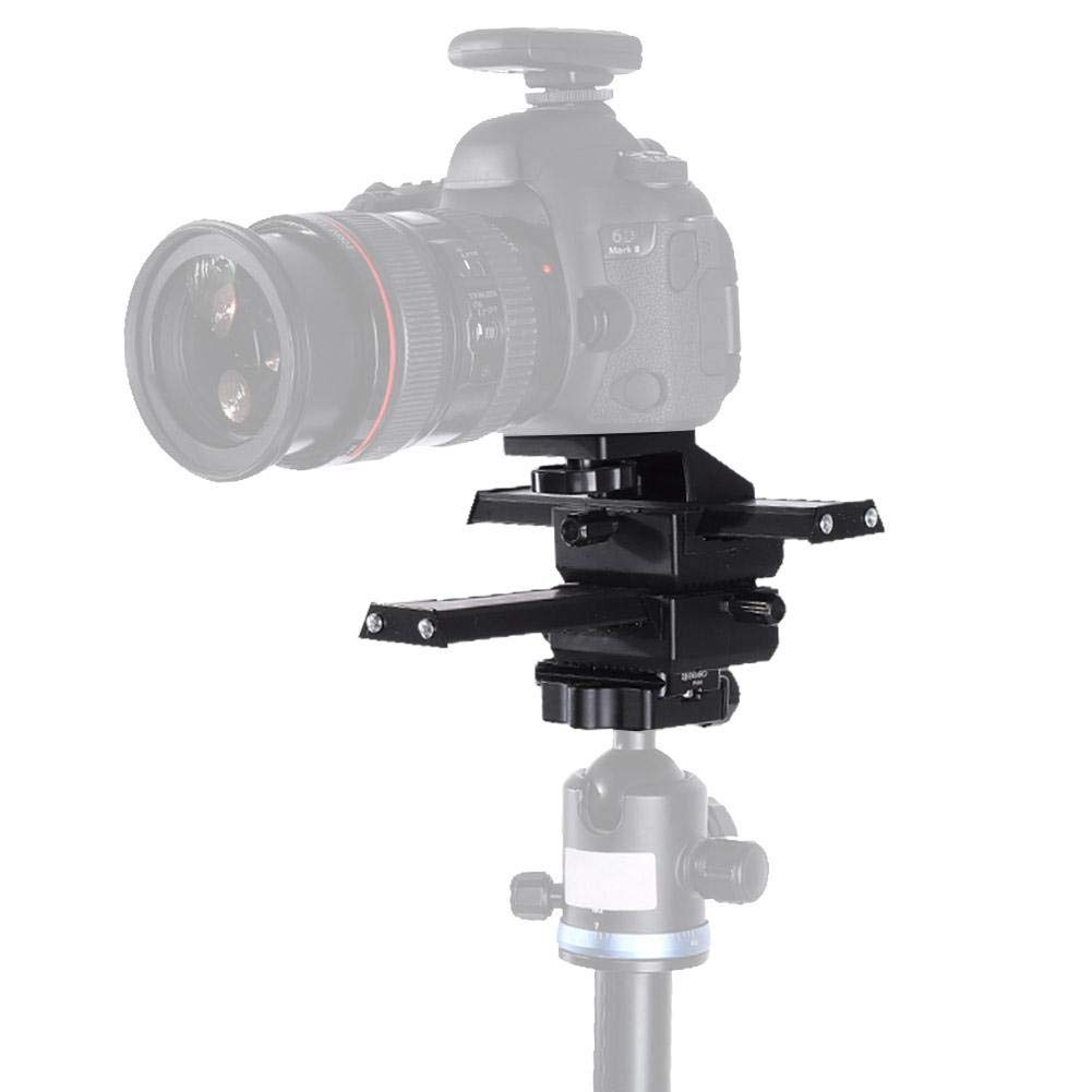 Kamera-Schieberegler Dual Achse 4-Wege Makroschiene Focusing Rail Slider,mit 1/4 "Befestigungsschraube für Nahaufnahme