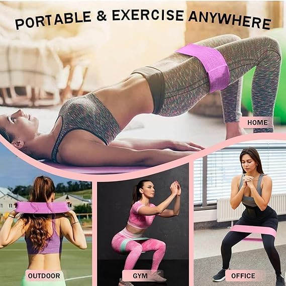 Image of Natural Rubber Pull Reducer Training Bands 6 Tubes Body Trimmer Pedal Exerciser Yoga Exercise, Arm Exercise, Tummy Body Building Training Men and Women (Blue, Pink, Purple)