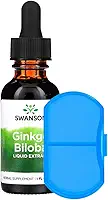 Porta Cápsulas/Comprimidos + E.x.t.r.a.t.o. Líquido G.i.n.k.g.o. B.i.l.o.b.a. 29ml Made Usa/Importado