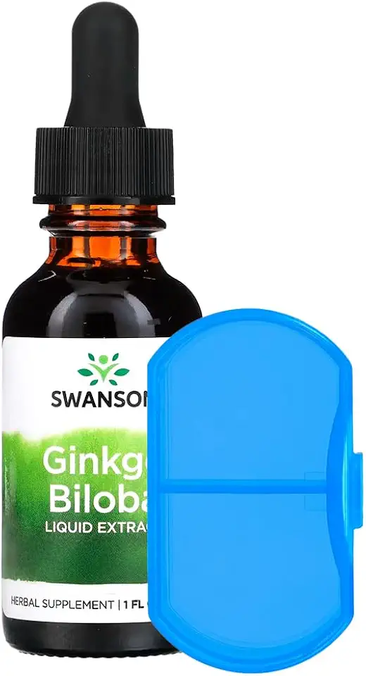 Porta Cápsulas/Comprimidos + E.x.t.r.a.t.o. Líquido G.i.n.k.g.o. B.i.l.o.b.a. 29ml Made Usa/Importado
