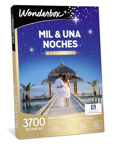 WONDERBOX Caja Regalo - MIL & UNA Noches ROMÁNTICAS - una Estancia con Diferentes Opciones a Elegir Entre 3.700 hoteles románticos para Dos Personas.