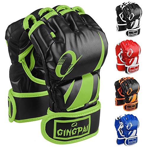 MMA Gloves for Grappling Martial Arts ,Half Finger Boxing Sparring Mitts,UFC Gloves , Semi-Finger Kickboxing Gloves with Open Palms,Punching Bag Training Gloves,Boxing Fight Gloves for Men Women MMA Gloves for Grappling Martial Arts ,Half Finger Boxing Sparring Mitts,UFC Gloves , Semi-Finger Kickboxing Gloves with Open Palms,Punching Bag Training Gloves,Boxing Fight Gloves for Men Women