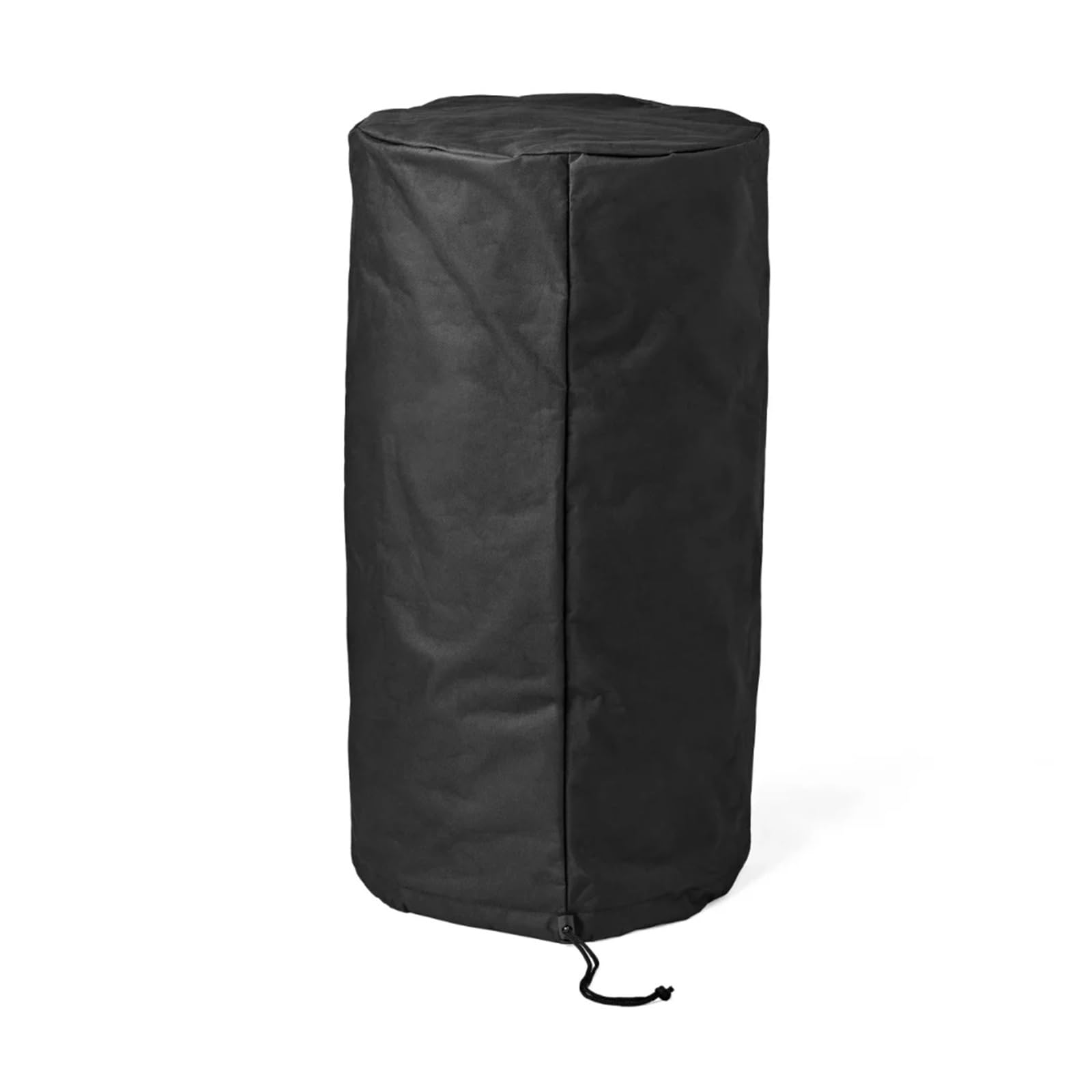 Fogata, Brasero Exterior de Gas propano con Columna 28 Pulgadas Alto, Acabado en Negro Mate para Patio, jardín