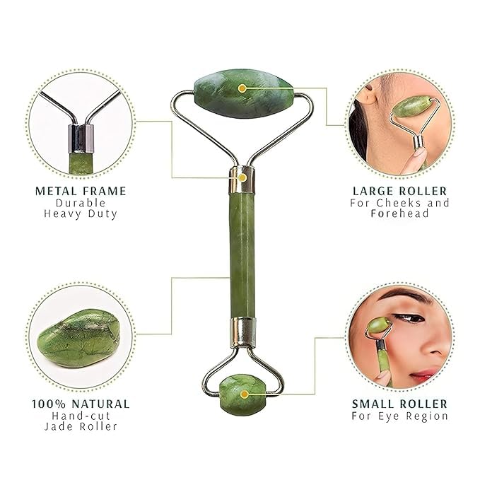 Ice Rollar Face Stone Jade Roller Massager With Gua Sha Stone And Ice Roller Set Facial Roller 100% Natural Stone Jade Roller For Skin Eye Neck Body Ice Cube Roller Women Men Beauty,Set of 3 Ice Rollar Face Stone Jade Roller Massager With Gua Sha Stone And Ice Roller Set Facial Roller 100% Natural Stone Jade Roller For Skin Eye Neck Body Ice Cube Roller Women Men Beauty,Set of 3