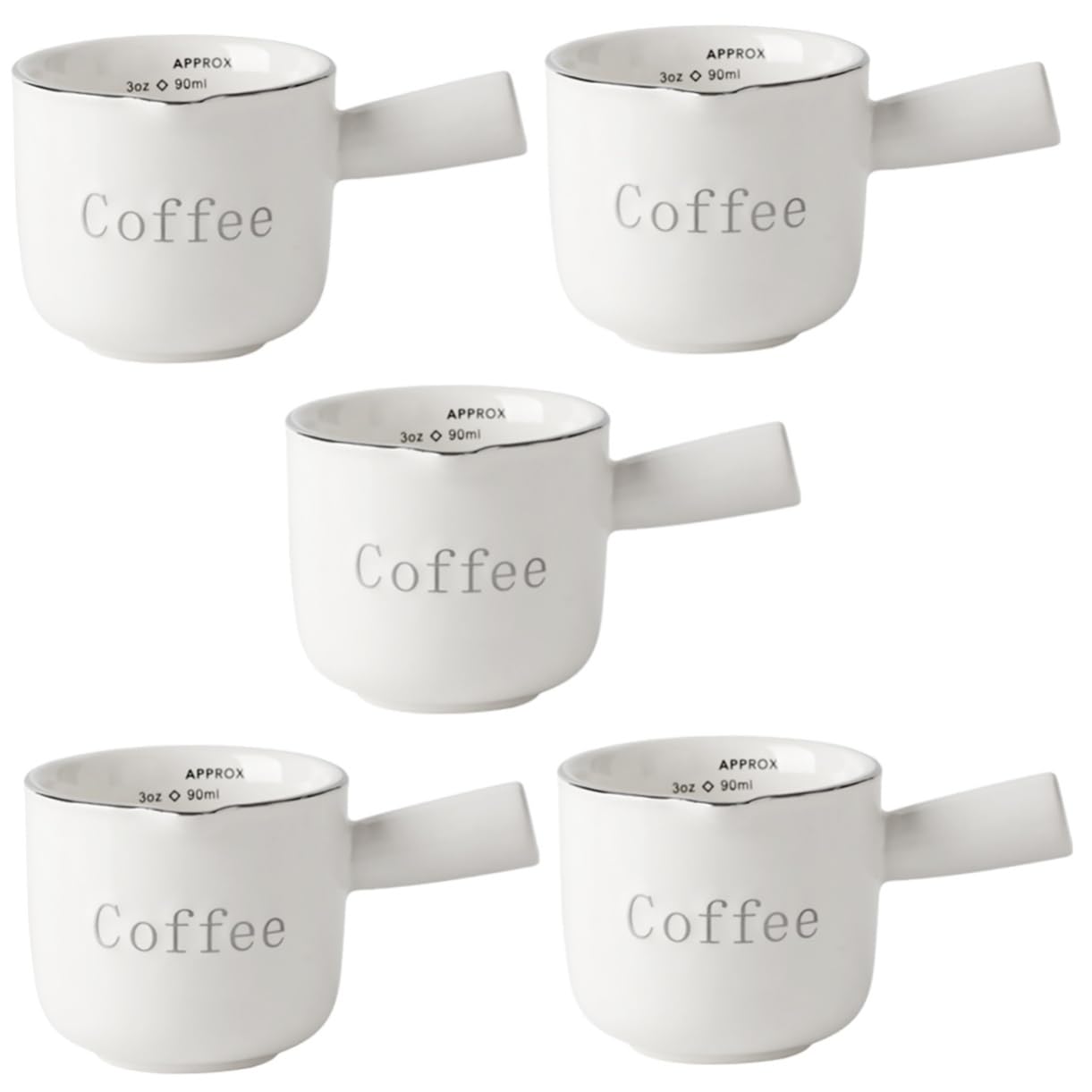 Cabilock Jarra De Leche De Cerámica De 5 Uds Jarra De Agua Jarra De Agua Jarra De Leche Soporte Para Salsa De Café Expreso Dispensador De Jarabe De Café Hervidor De Leche Y