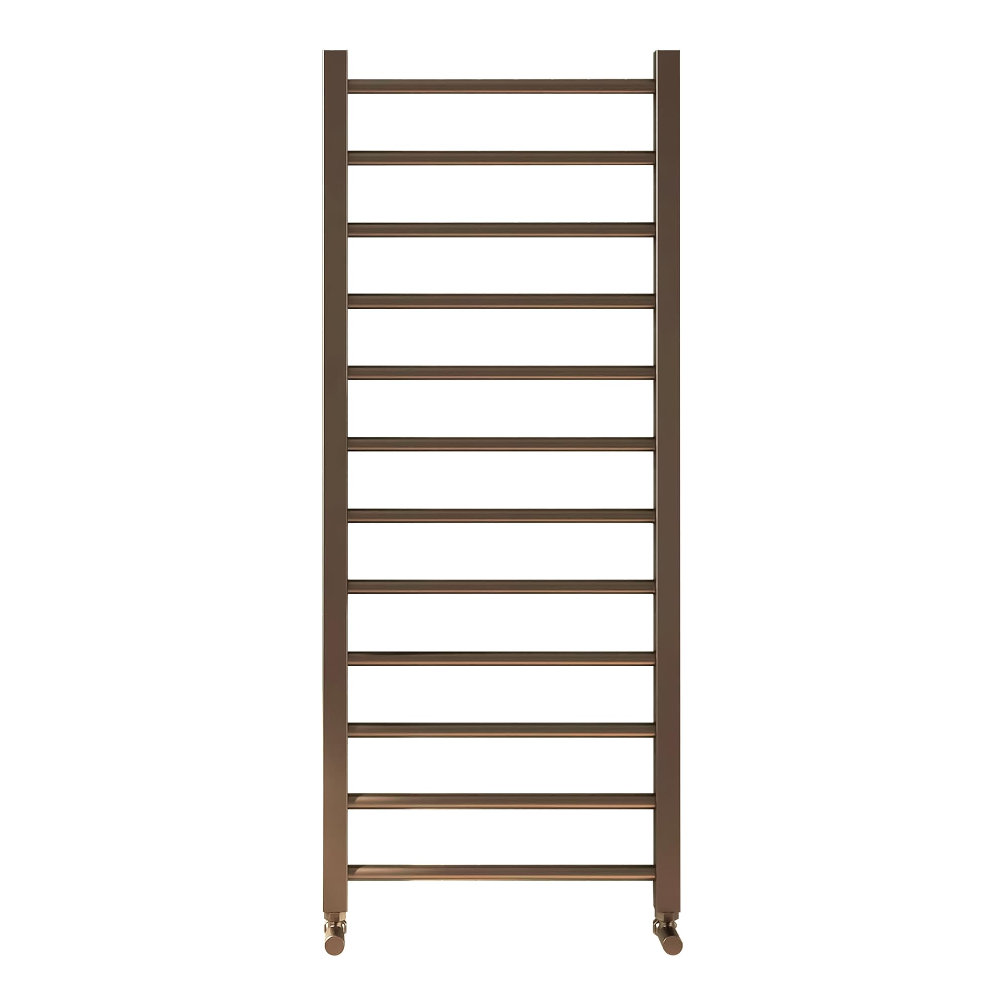 FNX Bathrooms Bubly Bathrooms™ 500 X 1600mm Brushed Bronze Heated Bathroom Towel Warmer Ladder Rail Radiator from B&Q