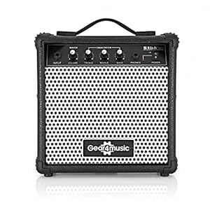 Gear4music Portable 15W Acoustic Guitar Amplifier with 3 Band EQ
