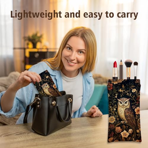 Image of Eyeglasses Sunglasses Case PU Soft Squeeze Top Glasses Pouch for Women Men,Animal Pattern Portable Anti Scratch