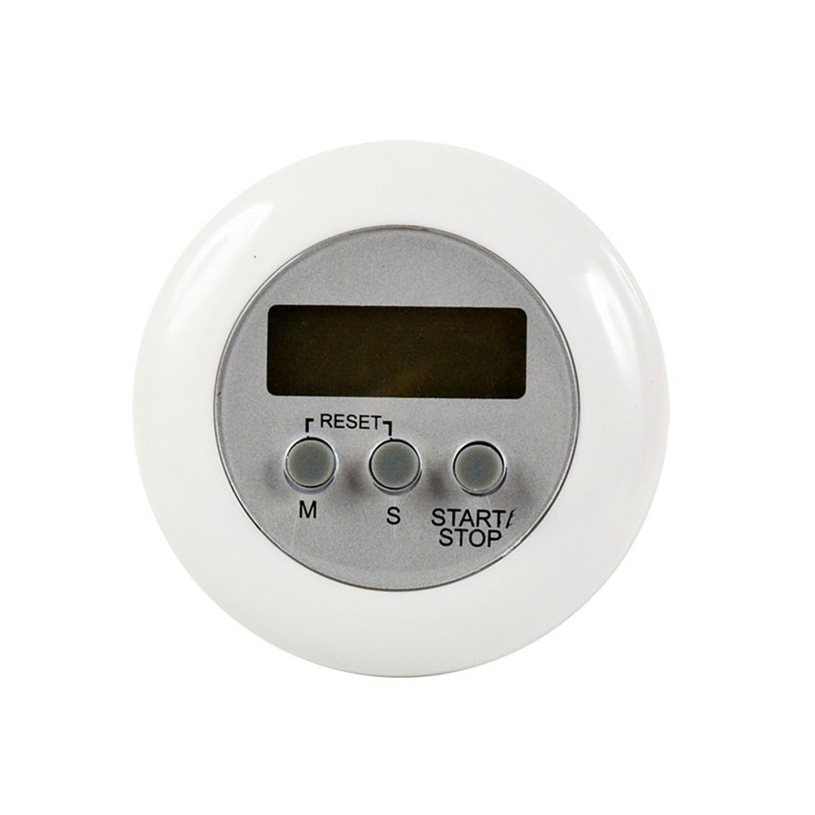 Digital LCD Kitchen Sports Countdown Up 99 Minute Timer Training Alarm Clock Count Down Reliable Efficient(White)
