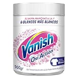 Vanish Oxi Action - Quitamanchas y Blanqueador en Polvo para Ropa Blanca, Sin Lejía - 960gr