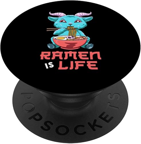 Cute Ramen Munching Baby Baphomet Pastel Goth PopSockets Swappable PopGrip
