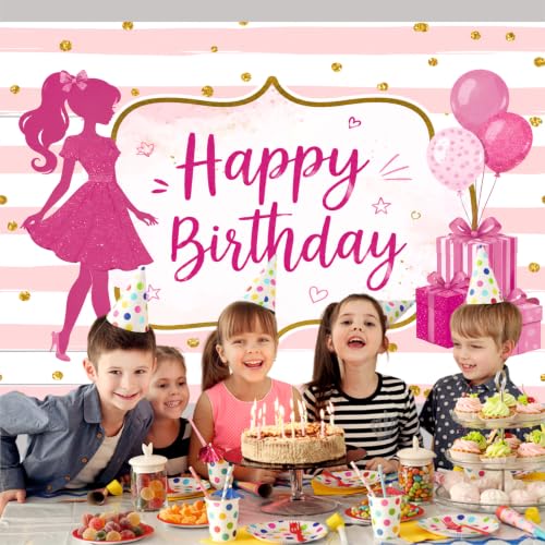 Image of Princess Birthday Banner | Royal Theme Party Backdrop | Kids Birthday Photo Booth Background (Pack of 1, Size: 5x4 Feet)