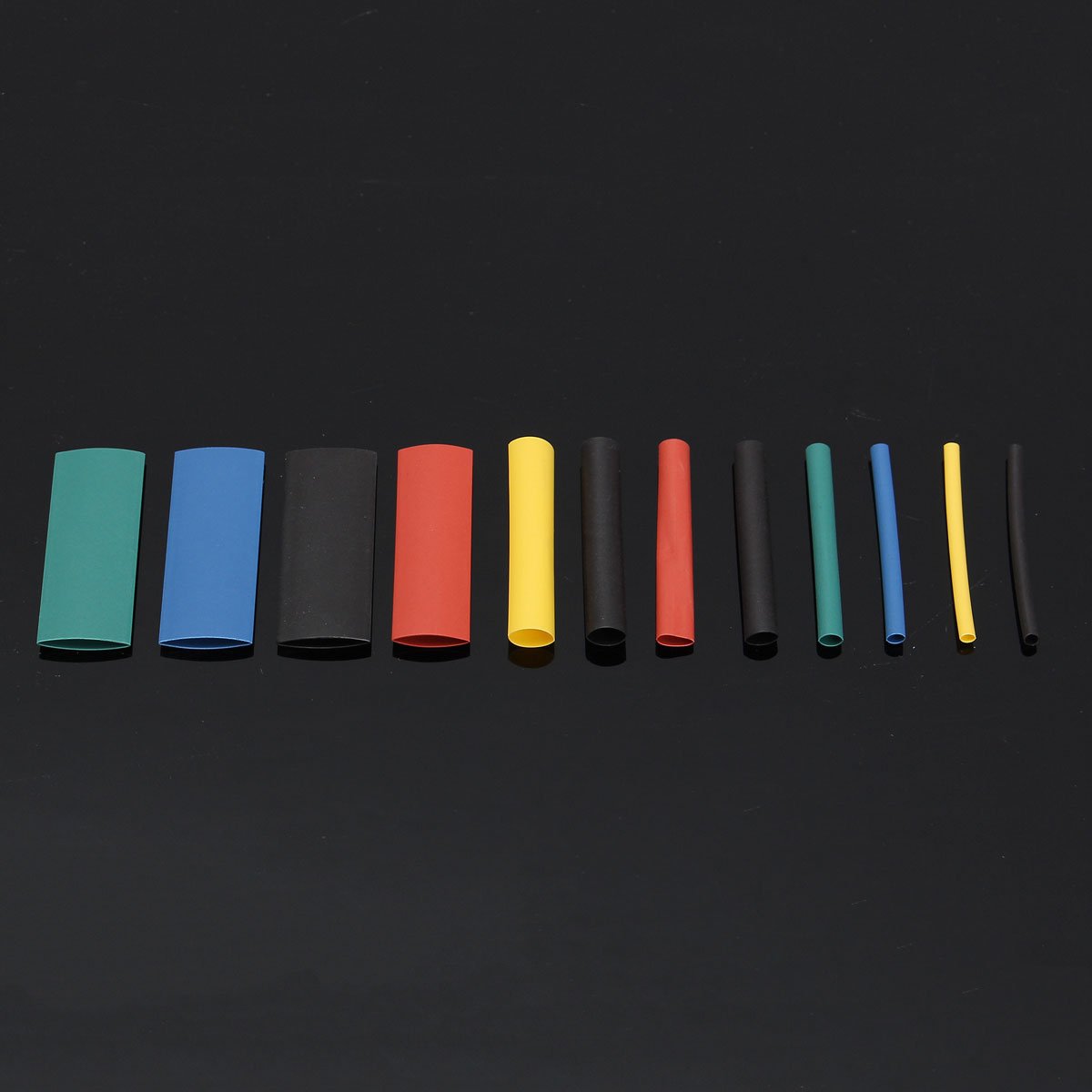 70 Tubes Thermorétractables Sans Halogène – 5 Tailles, Ratio 2:1, Antidéflagrant | Pour Isolation électrique, Bricolage, électronique - 10