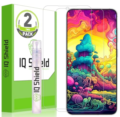 IQShield 2 Pack for Samsung Galaxy S24 Screen Protector: Clear TPU Film, Bubble-Free Installation, Scratch-Resistant, Case Friendly, HD Clarity for Ultimate Protection Fingerprint Unlock