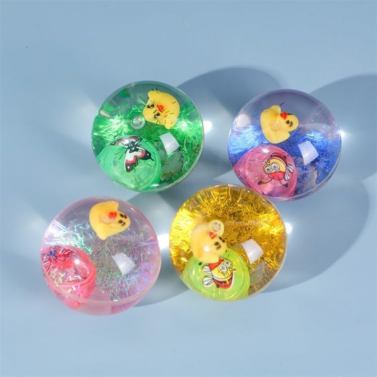 VIPS CORP Led Flashing Luminous Ball 55mm Rubber Bouncing Anti-Stress Light Gift Fun Toys for Children (Multicolor) - Standard Size (Pack of 4) (B0D29HCP6V) Amazon Price History, Amazon Price Tracker