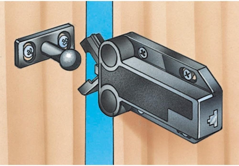 12 Pcs Touch Release Catch for Cupboard Push to Open Cupboard Latches, ABS Push Latch for Cupboard and Drawer for Furniture cabinets - Image 3