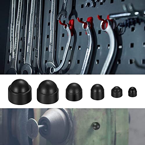 145 pcs screws bolt covers caps hex head dome bolt covers plastic bolt caps screw caps covers hexagonal screw bolts cover protection caps for matching m4 m5 m6 m8 m10 m12
