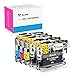 K-Ink Compatible Ink Cartridge Replacement for Brother LC203 LC 203 XL LC201 (2 Black, 1 Cyan, 1 Magenta, 1 Yellow)