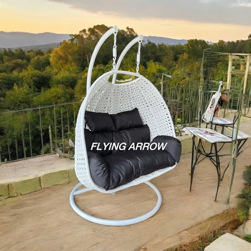 Image of Outdoor Furniture Double Seater Swing, Beautiful Swing with Stand