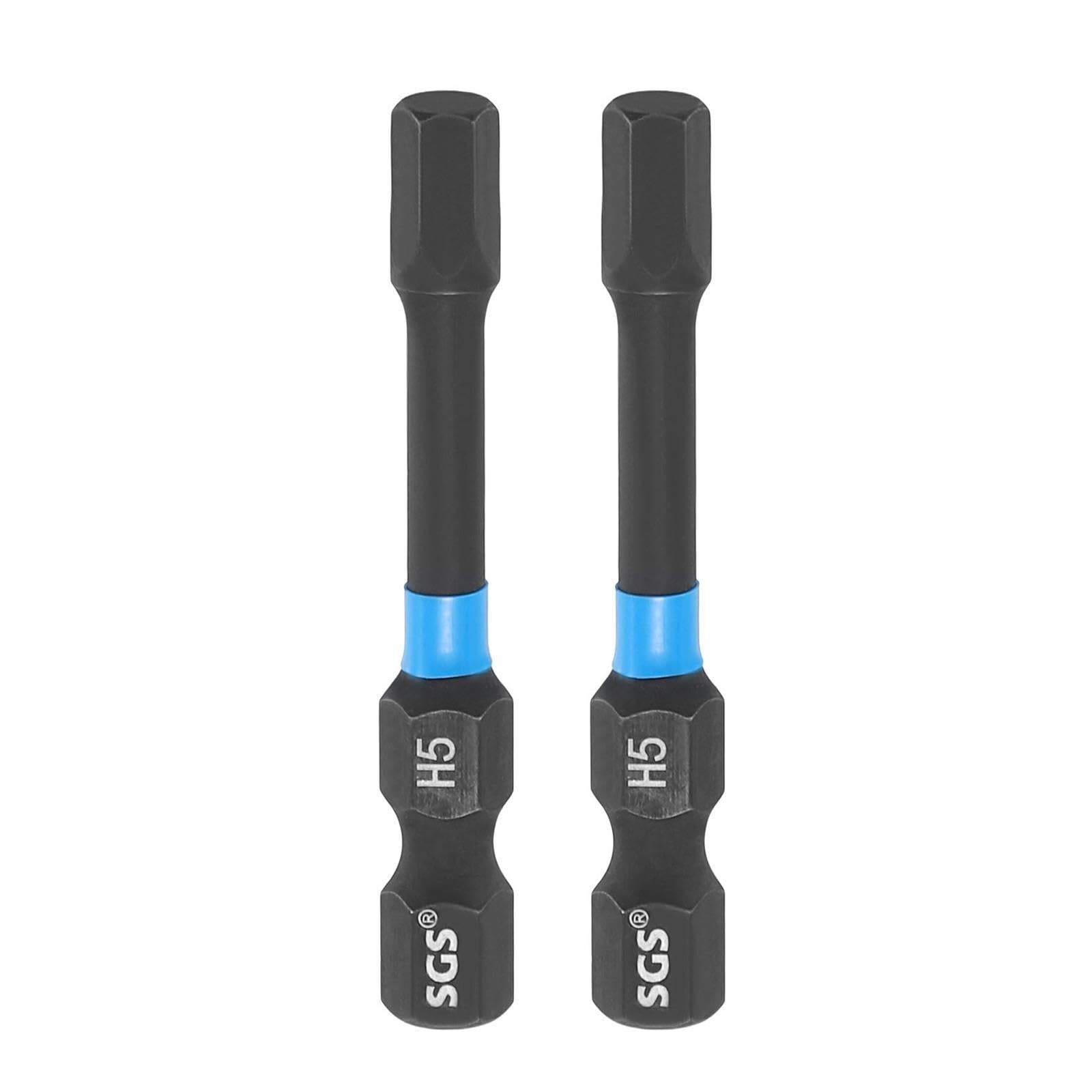 1/2/5 szt. H1.5-H6 Magnetyczny sześciokątny wkrętak 1/4"