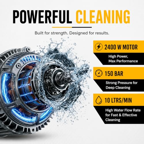 PILOTPRO Pilot High Pressure Car Washer 2400W 150 Bar 11L - Image 3