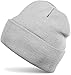 Produktbild styleBREAKER Klassische Beanie Strickmütze, warme Feinstrick Mütze doppelt gestrickt, Unisex 04024029, Farbe:Hellgrau