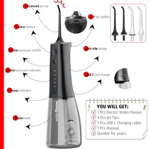 G.Catacc #1 WATER DENTAL FLOSSER Kids Water Flosser, Portable Water Flossers thumb #6