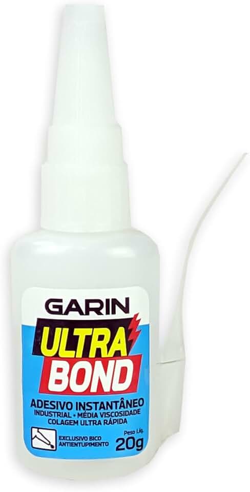 Cola Instantânea ULTRA BOND 793 20g Alta Viscosidade Incolor - Garin