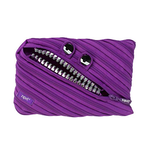 Image of ZIPIT Grillz Big Pencil Case /Cosmetic Makeup Bag, Purple