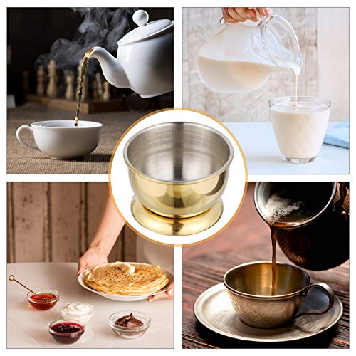 NICEXMAS Xícara de Chá de Aço Inoxidável Xícara de Café Expresso Xícara de Molho de Soja Condimento