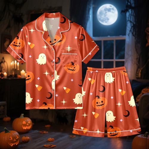 Pijama de Halloween para hombre holgado para descansar sin pasar calor 4