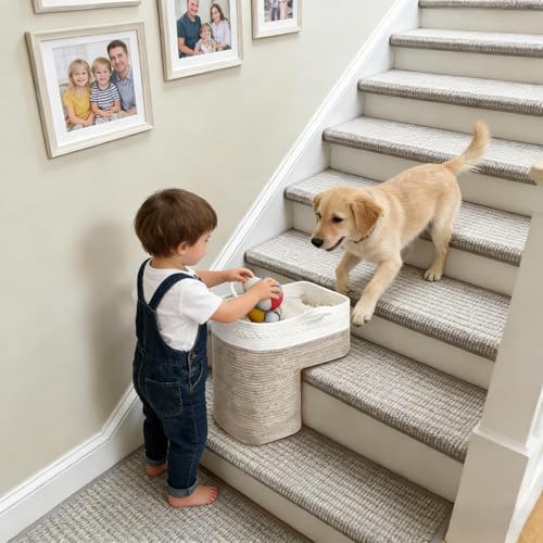 Panier de rangement d'escalier pour libérer de l'espace dans la chambre - 3