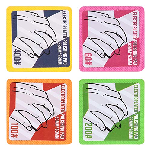 UKCOCO 4Pcs Almofada de MÃ£o de Diamante Bloco de Lixar Ã  MÃ£o Almofadas de Polimento Almofada de M