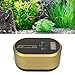shenruifa Aquarium Air Pump 10 Levels Adjustment Portable Battery Powered Fish Oxygen Pump for Fishing Seafood Pool (Gold)