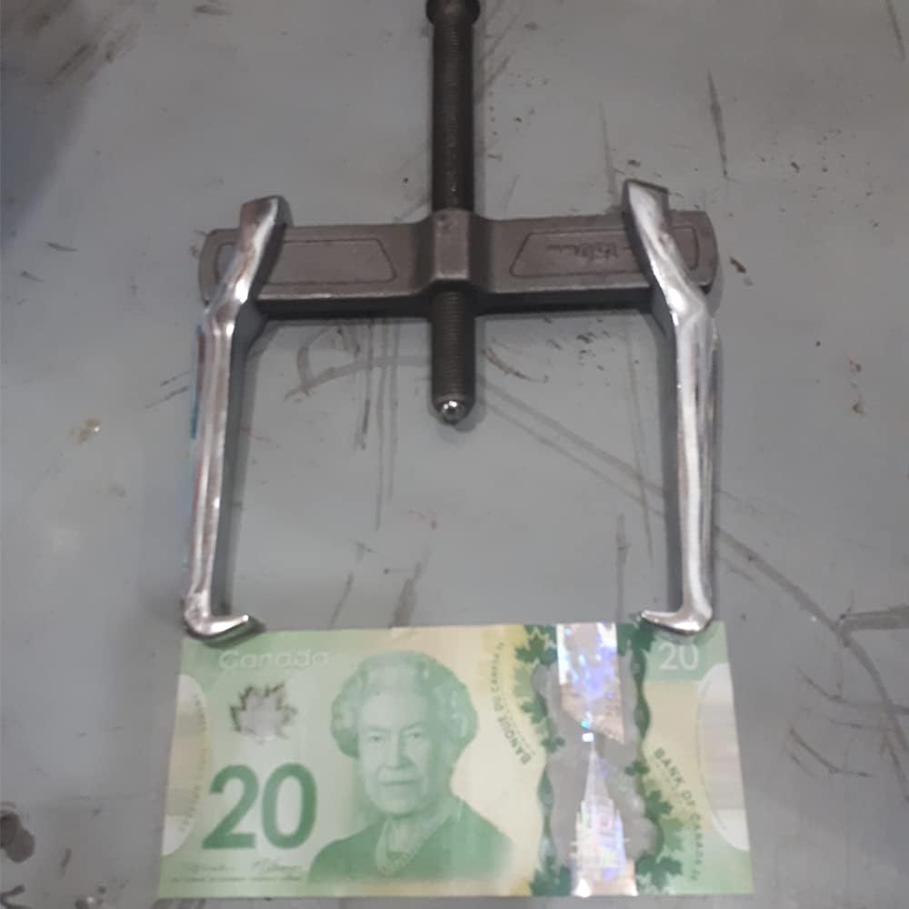 CR-V Single Hook Two Claws Puller Separate Lifting Device(6")+2-Jaw Gear Puller,Adjustable - Bearing Gears Puller,2 Claw Gears Puller for Removal of Pulley Flywheel Bearing (8")