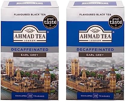 AHMAD descafeinado Earl Gray 20P (Paquete de 2)