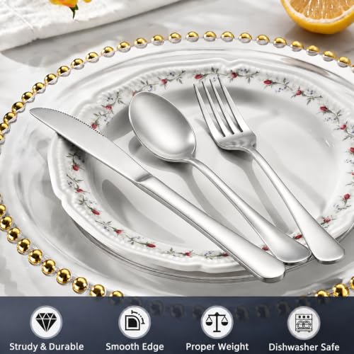 60 PC, Bulk Kitchen Silverware Set for 20 - image 3