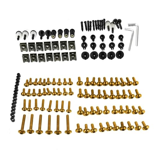 ���i �E�B���h�X�N���[���l�W�t�F�A�����O�{���g�L�b�g �ɓK������z���_ VF750C VF750CD VF750S VFR VFR1000 VFR1200 VFR1200F VFR1200X �I�[�g�o�C�����p�[�c �ˑ��L�b�g(Yellow)