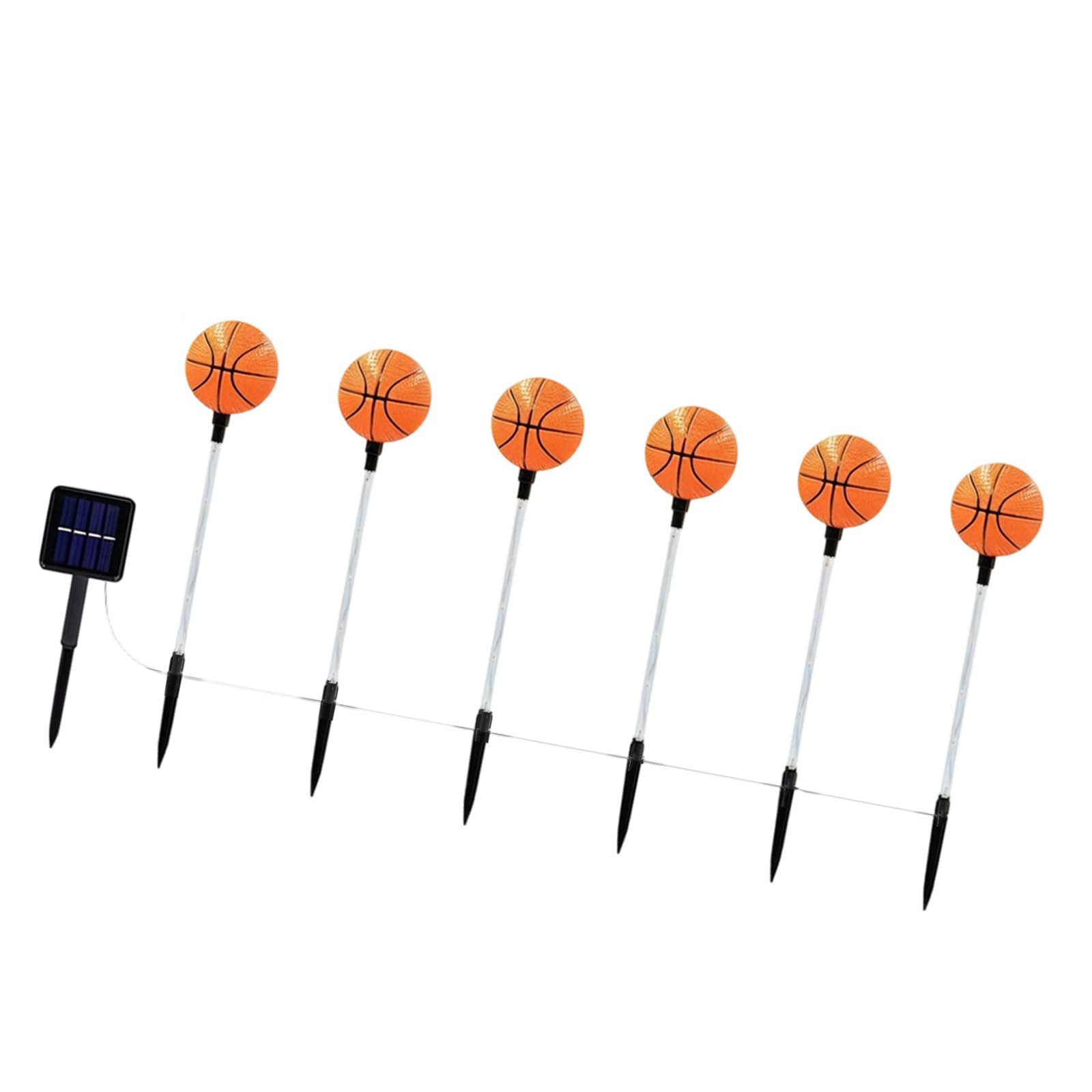 Kaeltsyn Decorative Walkway Light Football/Basketball/Baseball Shape Solar Trail Light for Lawns and Driveway Easy Installation Solar Landscape Lights
