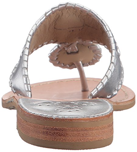 Jack Rogers Women's Hamptons Sandal, Silver, 5.5 M Us #TOP2