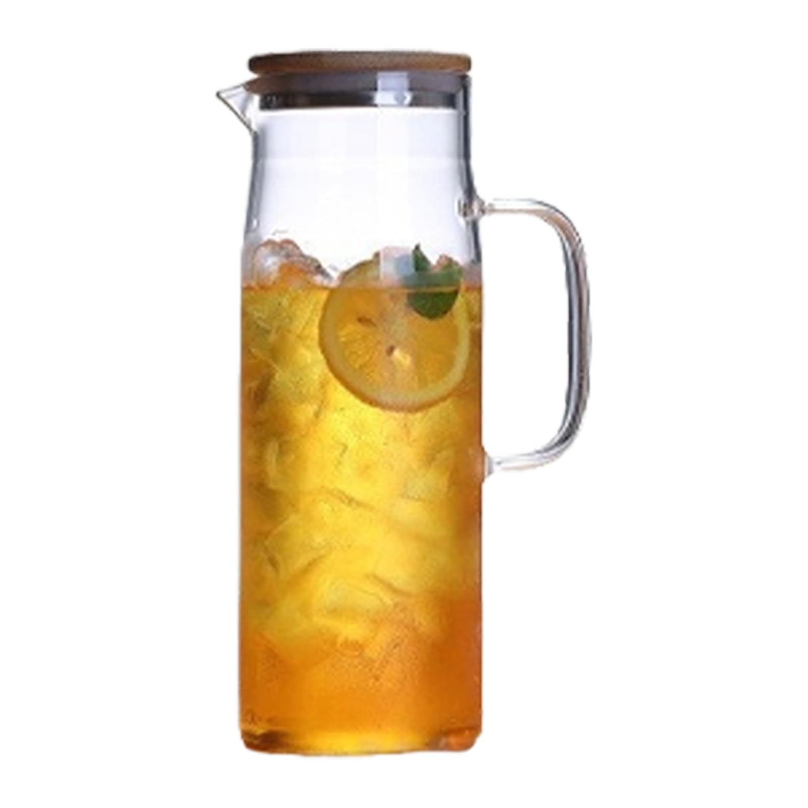 Xjdzineq Sturdy Glass Carafe Water Bottle Practical Carafe with Lid for Storing and Serving Various Drink At Homes Borosilicate Pitcher