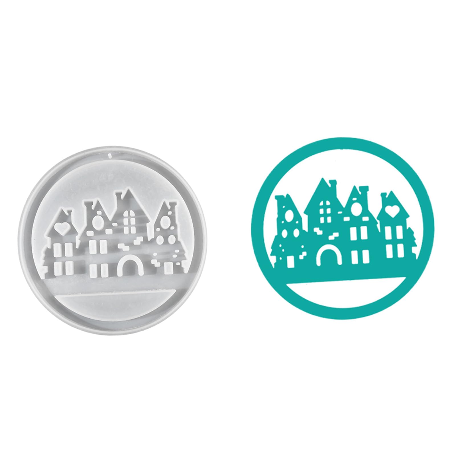 Linvimia C Ornament Making 3D Baking Decorations Ornament Molds Silicone Raft Pendants Baking Project Astings Art Molds