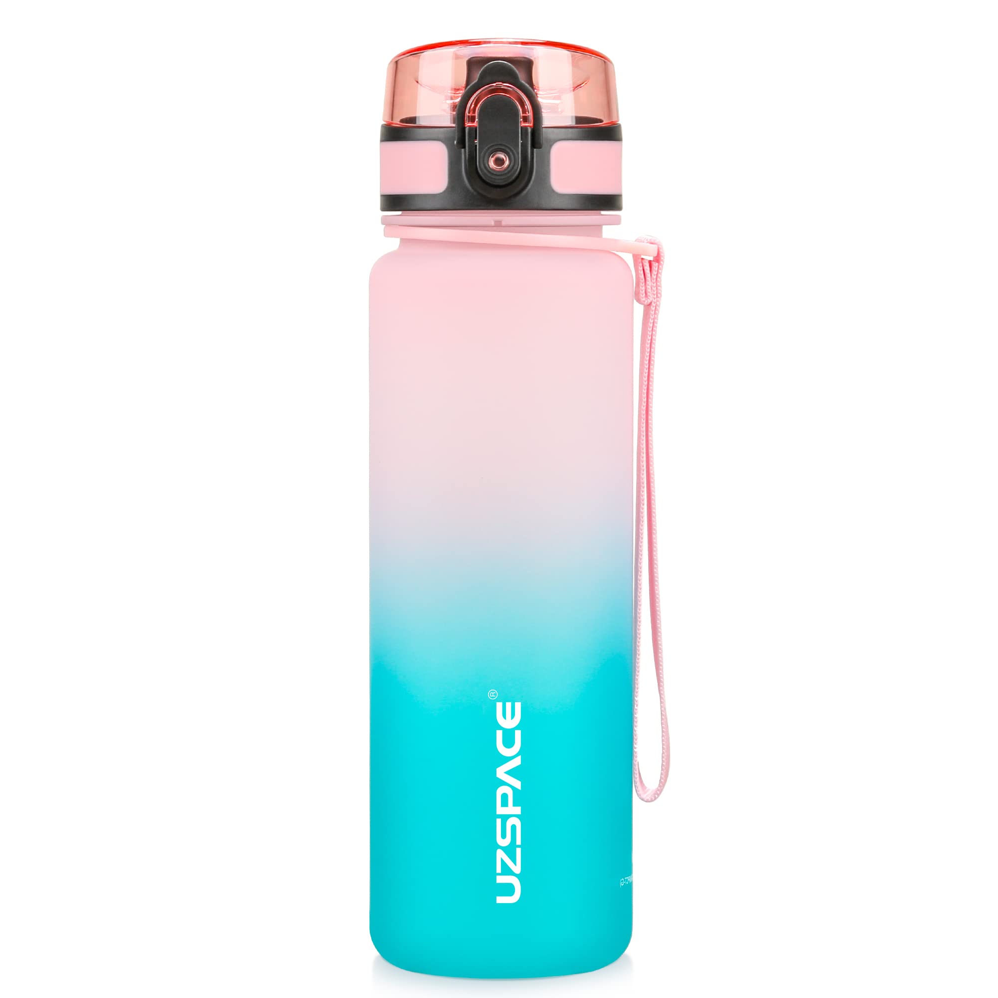 UZSPACE Botella Agua Deportiva,500ml/800ml/1000ml/1.5l, Tritan Botella Agua Sin BPA. Evitar Fugas de Agua y Ideal para el Ejercicio y los Deportes al Aire Libre — view 45