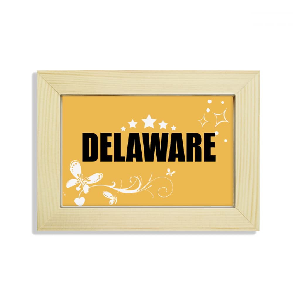 Cuadro de flores Delaware de madera para decorar el escritorio de tu oficina